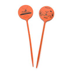 Jalons sécurité orange fluo...